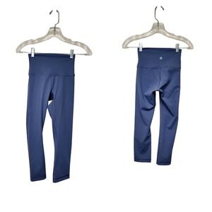 lululemon athletica Navy High-Rise Cropped Leggings